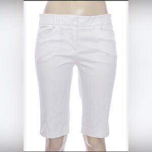 Elegant White Women's Bermuda Shorts